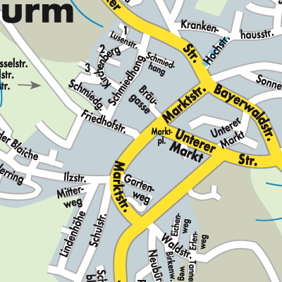 Stadtplan Hutthurm