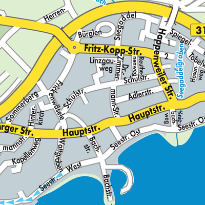 Stadtplan Immenstaad am Bodensee