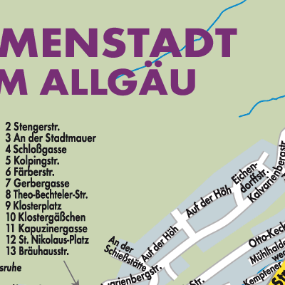 Stadtplan Immenstadt im Allgäu