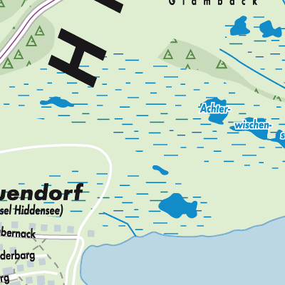 Stadtplan Insel Hiddensee