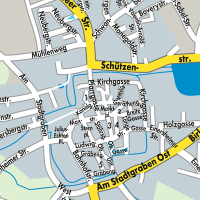 Stadtplan Iphofen