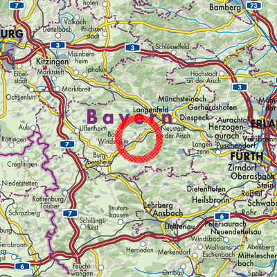 Landkarte Ipsheim