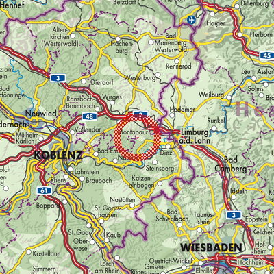 Landkarte Isselbach