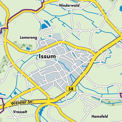 Übersichtsplan Issum