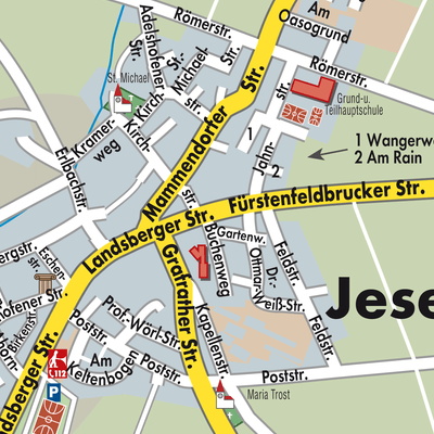 Stadtplan Jesenwang