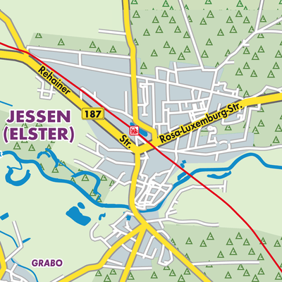 Übersichtsplan Jessen (Elster)
