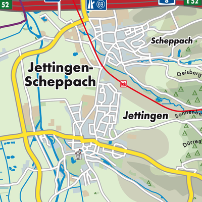 Übersichtsplan Jettingen-Scheppach