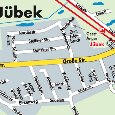 Stadtplan Jübek