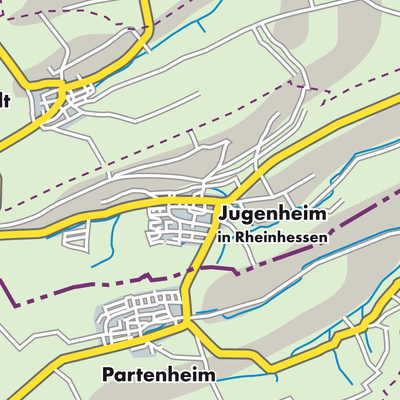 Übersichtsplan Jugenheim in Rheinhessen