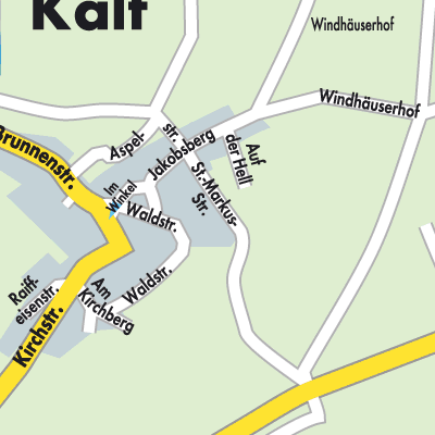 Stadtplan Kalt