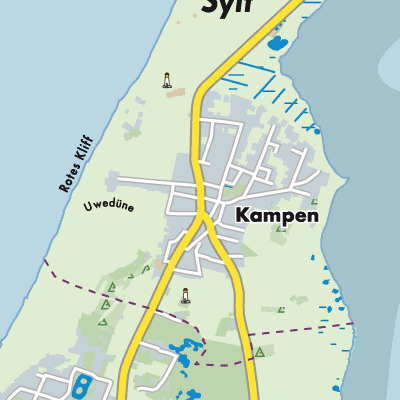 Übersichtsplan Kampen (Sylt)