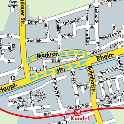Stadtplan Kandel