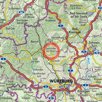 Landkarte Karsbach