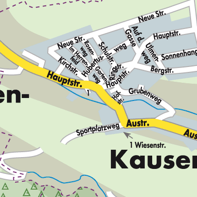 Stadtplan Kausen
