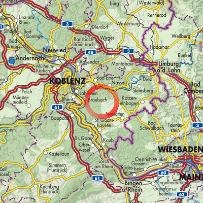 Landkarte Kehlbach