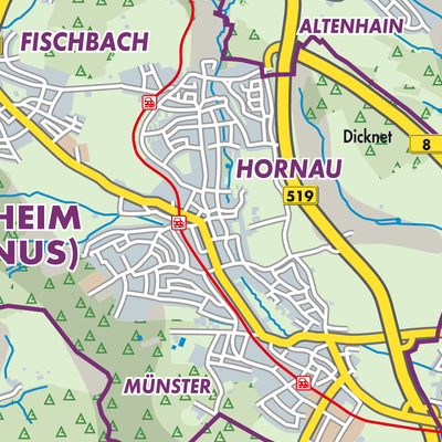 Übersichtsplan Kelkheim (Taunus)