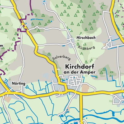 Übersichtsplan Kirchdorf an der Amper