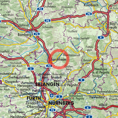 Landkarte Kirchehrenbach