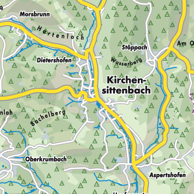 Übersichtsplan Kirchensittenbach