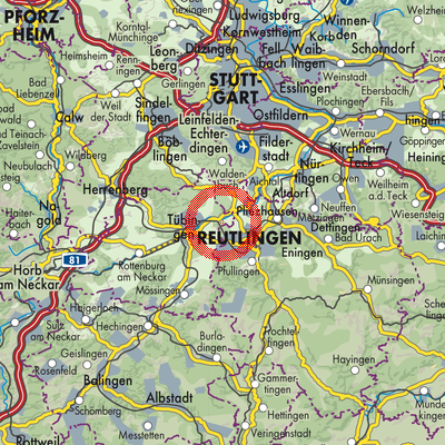 Landkarte Kirchentellinsfurt