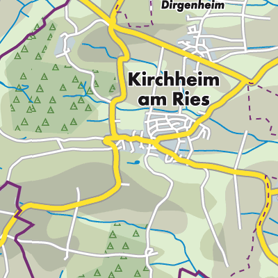 Übersichtsplan Kirchheim am Ries