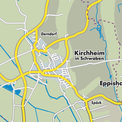 Übersichtsplan Kirchheim in Schwaben