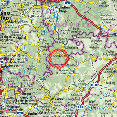 Landkarte Kirchzell