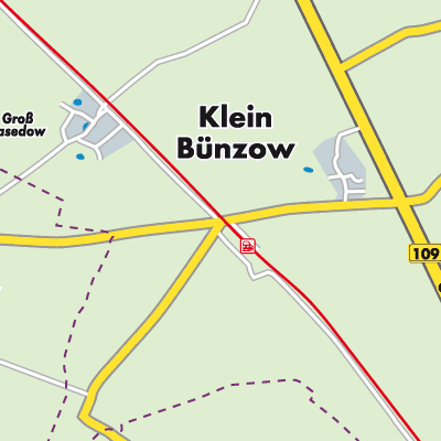 Übersichtsplan Klein Bünzow