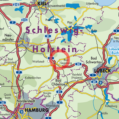 Landkarte Klein Rönnau