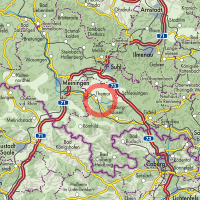 Landkarte Kloster Veßra
