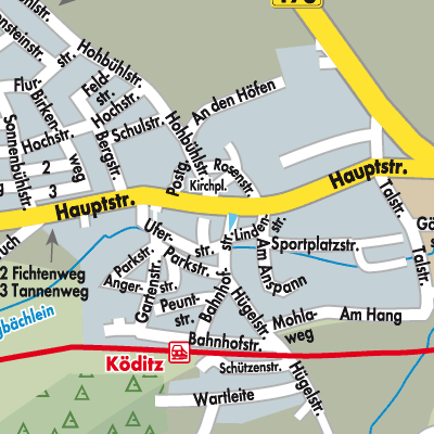 Stadtplan Köditz