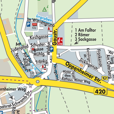 Stadtplan Köngernheim