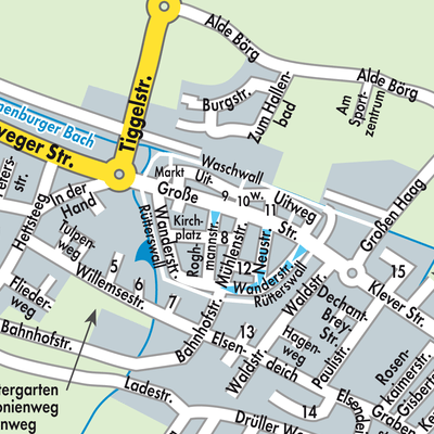 Stadtplan Kranenburg