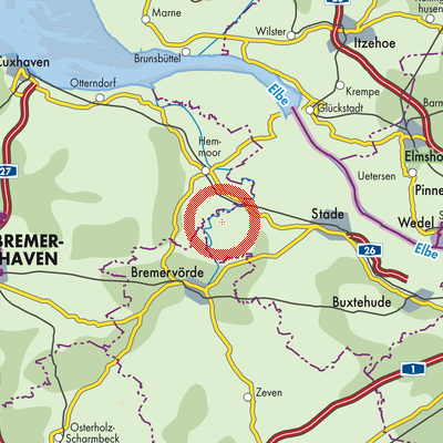 Landkarte Kranenburg