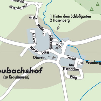 Stadtplan Krauthausen
