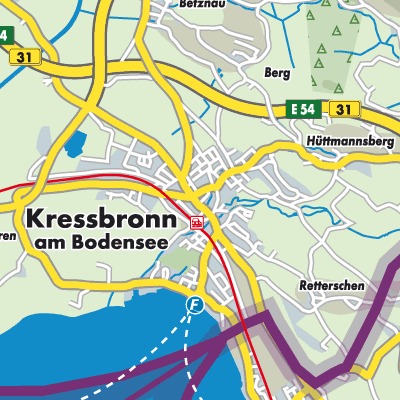Übersichtsplan Kressbronn am Bodensee