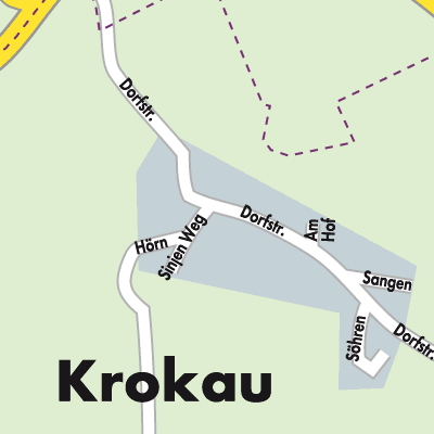 Stadtplan Krokau