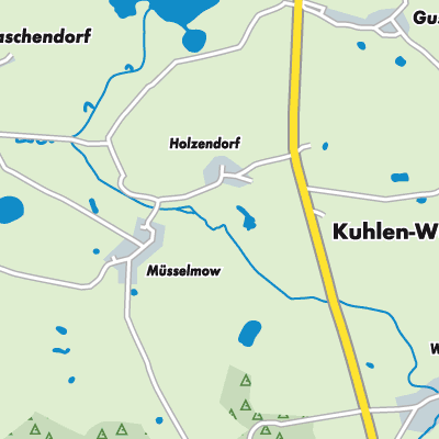 Übersichtsplan Kuhlen-Wendorf