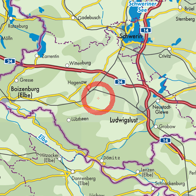 Landkarte Kuhstorf