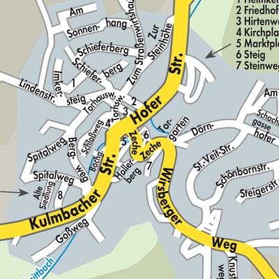 Stadtplan Kupferberg