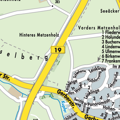 Stadtplan Kupferzell