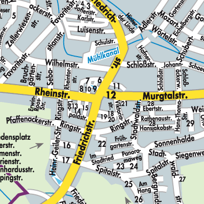 Stadtplan Kuppenheim
