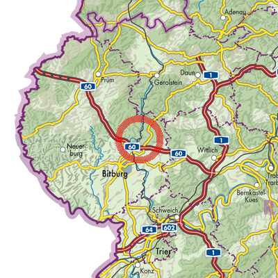 Landkarte Kyllburg