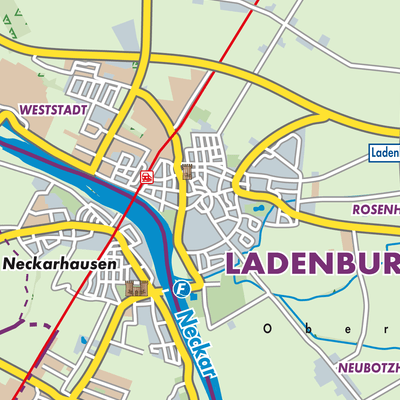 Übersichtsplan Ladenburg