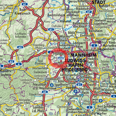 Landkarte Lambsheim
