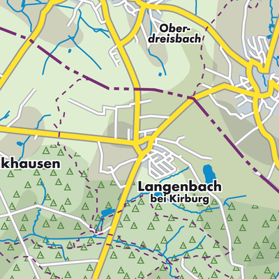 Übersichtsplan Langenbach bei Kirburg