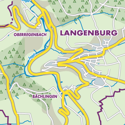 Übersichtsplan Langenburg