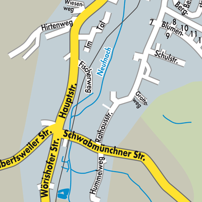Stadtplan Langenneufnach