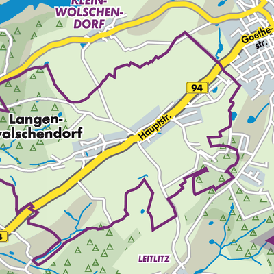 Übersichtsplan Langenwolschendorf