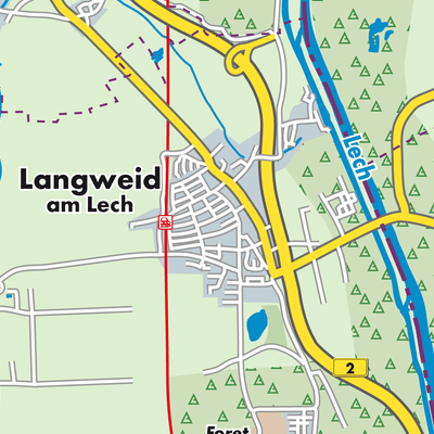 Übersichtsplan Langweid am Lech